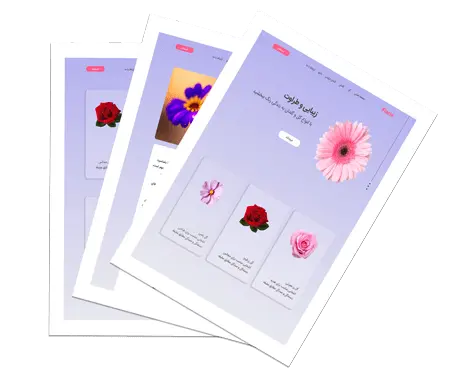 corporate site page design